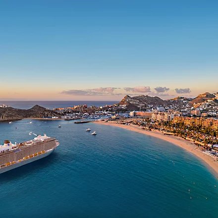 Ovation of the Seas Ship Aerial View Cabo San Lucas Beach